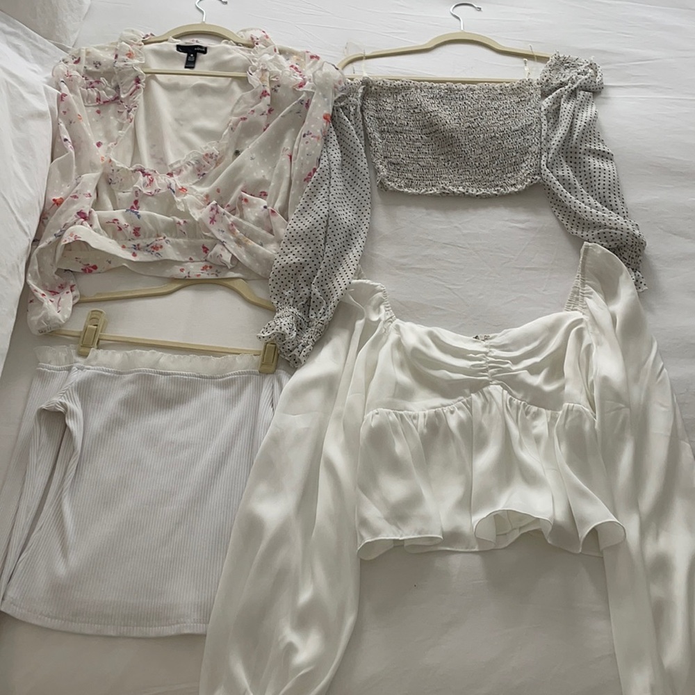 White Long Sleeve tops!